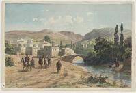 KT 2015 048
<br/>
Een dorp in Syrië
<br/>
<em>Famars Testas, Willem de (1834-1896)</em>